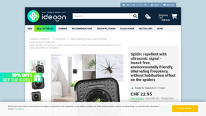 Ideoon - Spider Repellent with Ultrasonic Signal