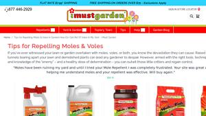 Imustgarden - Mole & Vole Repellent
