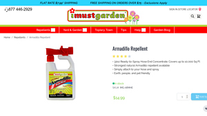 I Must Garden - Armadillo Repellent 32oz Hose-End Concentrate