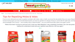 I Must Garden - Mole/Vole/Armadillo Repellent