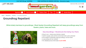 I Must Garden - Groundhog Repellent