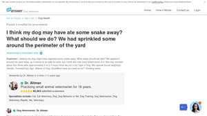 JustAnswer - Snake Away