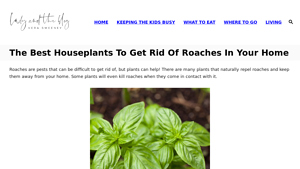 Lady and the Blog - Houseplants That Repel Roaches