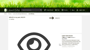 LawnSite - Mole Control Solutions