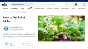 Lowe's - Mole Control Solutions