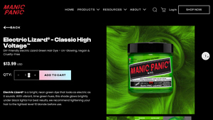 Manic Panic - Electric Lizard Neon Green Hair Dye