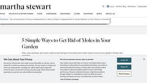 Martha Stewart - Mole Deterrents