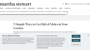 Martha Stewart - Natural Mole Deterrents