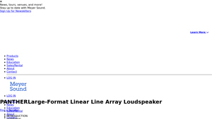 Meyer Sound - PANTHER Large-Format Loudspeaker