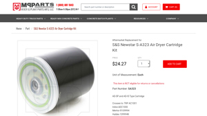 S&S - Newstar S-A323 Air Dryer Cartridge Kit