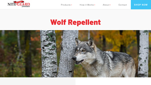 Nite Guard - Solar Wolf Deterrent Lights
