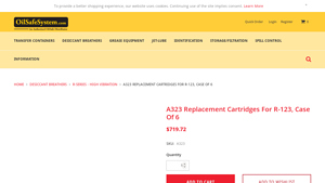 Air Sentry - A323 Replacement Cartridges