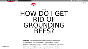Orkin - Grounding Bee Control Services
