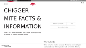 Orkin - Chigger Mite Information