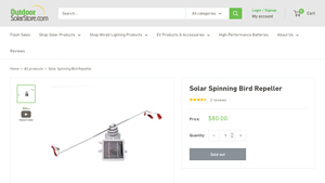 Outdoor Solar - Solar Spinning Bird Repeller