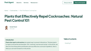 PestAgent - Natural Cockroach Repellents