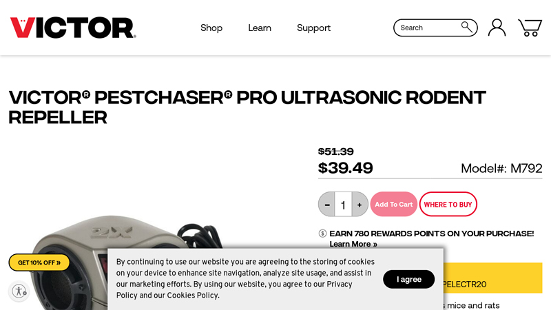 Victor® PestChaser® PRO Ultrasonic Rodent Repeller