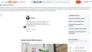 Costco - Solar Insect Killer Lantern