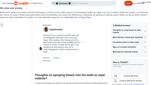 Reddit - Rodent Control Insights