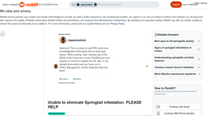 Reddit - Bug Control Solutions