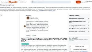 Reddit - Pest Control Solutions