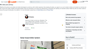 Costco - Solar Insect Killer Lantern
