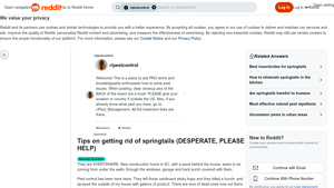 Reddit - Pest Control Solutions