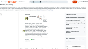 Reddit - Effective Pest Deterrents