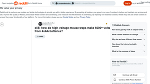 Reddit - High-Voltage Mouse Traps