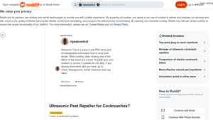 Reddit - Ultrasonic Pest Repeller for Cockroaches