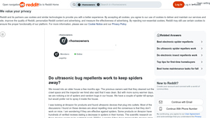 Reddit - Ultrasonic Bug Repellents