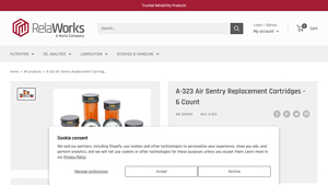A-323 - Air Sentry Desiccant Breather Replacement Cartridge