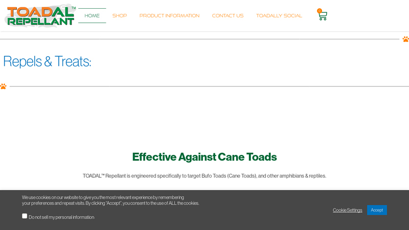 TOADAL Repellant - Home