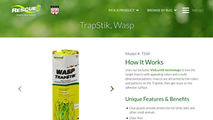 RESCUE! - TrapStik® for Wasps, Mud Daubers & Carpenter Bees