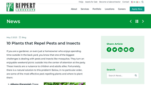 Ruppert Landscape - Pest-Repelling Plants