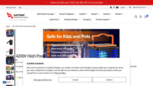 Satonic - Solar 4200V Mosquito Killer