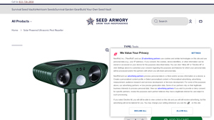 Seed Armory - Solar Powered Ultrasonic Pest Repeller