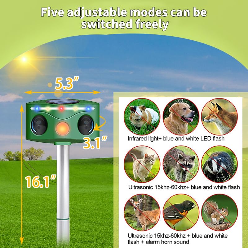 Illustrative image for solar animal repeller