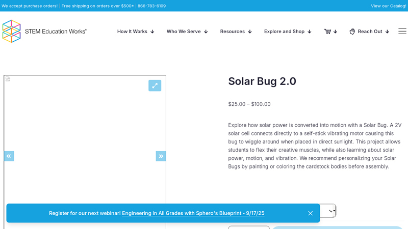 Solar Bug 2.0 - STEM Education Works