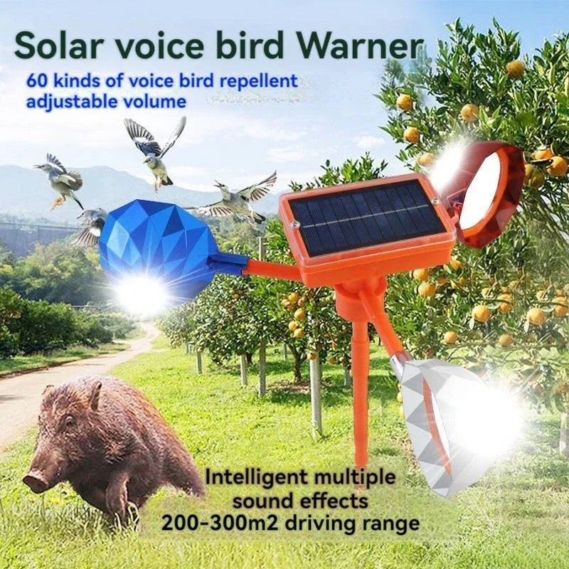 Illustrative image for solar powered ultrasonic bird repeller