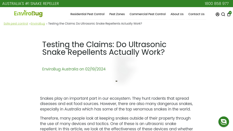 Do Ultrasonic Snake Repellents Actually Work? - Envirobug