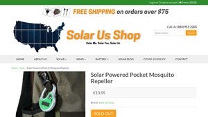 Solar US Shop - Solar Powered Pocket Mosquito Repeller