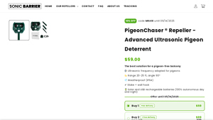 Sonic Barrier - PigeonChaser ® Repeller