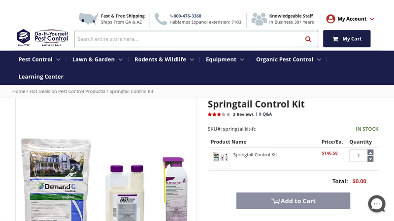 Springtail Control Kit - DIY Pest Control
