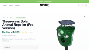 Thanos Home - Solar Animal Repeller