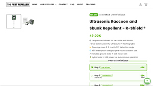 R-Shield® - Ultrasonic Raccoon and Skunk Repellent