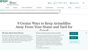 The Spruce - Armadillo Deterrence Tips
