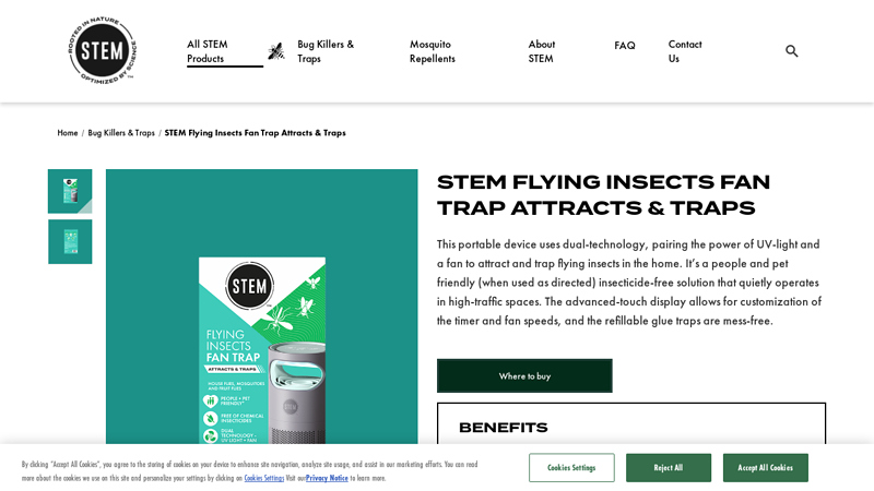 STEM Flying Insects Fan Trap Attracts & Traps