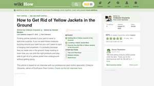 WikiHow - Eco-Friendly Yellow Jacket Solutions