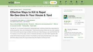 WikiHow - No-See-Um Control Solutions